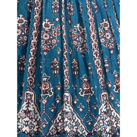 Anthropologie Sasha Boho Ruffled‎ Maxi Dress Pockets Size  XS - Picture 10 of 11